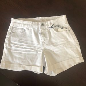 Women’s White Denim Shorts
